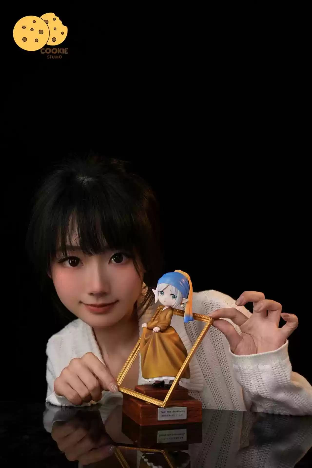 프리렌 진주 귀걸이를 한 소녀 코스프레 - 5
