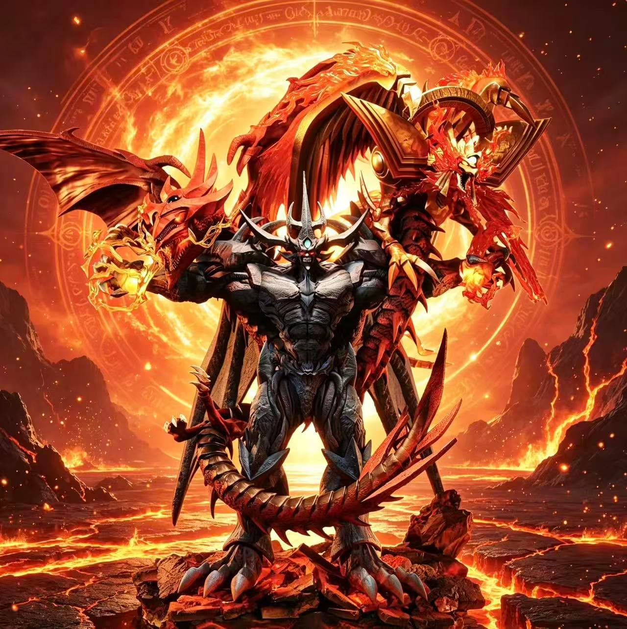 Yu-Gi-Oh! — Obelisk the Tormentor The Winged Dragon of Ra Slifer the Sky Dragon (Four Horsemen Studio) - 8