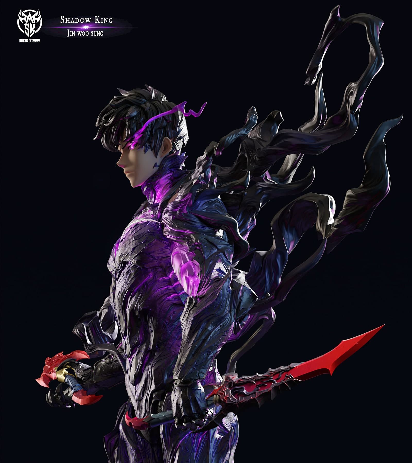 Solo Leveling — Shadow Lord / Shadow Monarch Sung Jin-woo 1/6 Scale (Mask Studio) - 6