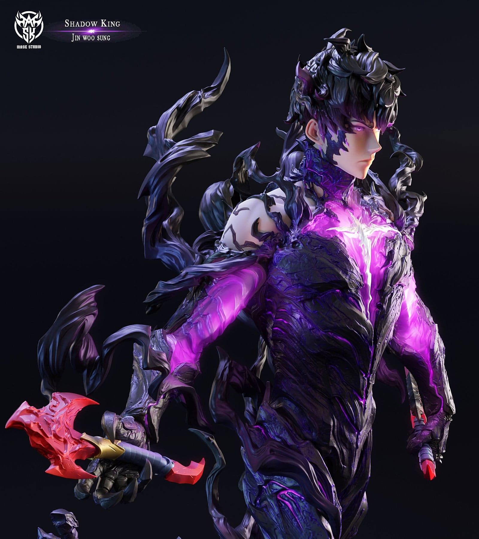Solo Leveling — Shadow Lord / Shadow Monarch Sung Jin-woo 1/6 Scale (Mask Studio) - 7