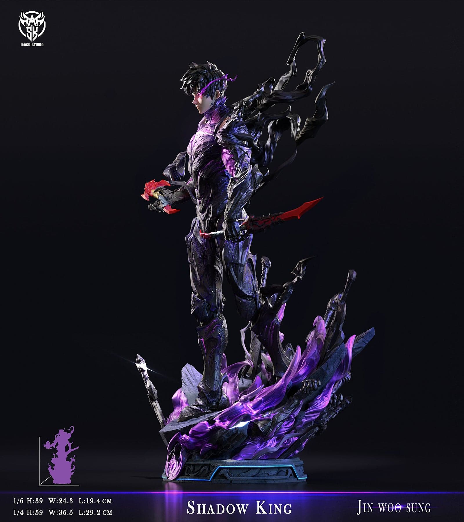Solo Leveling — Shadow Lord / Shadow Monarch Sung Jin-woo 1/6 Scale (Mask Studio) - 8
