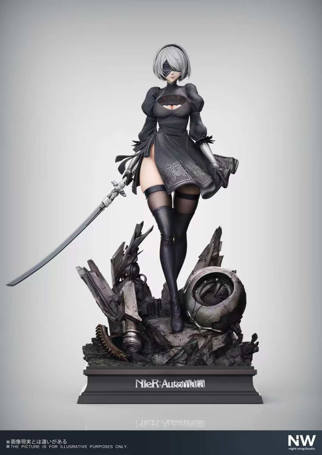 니어: 오토마타 2B 1/6 스케일 - 4