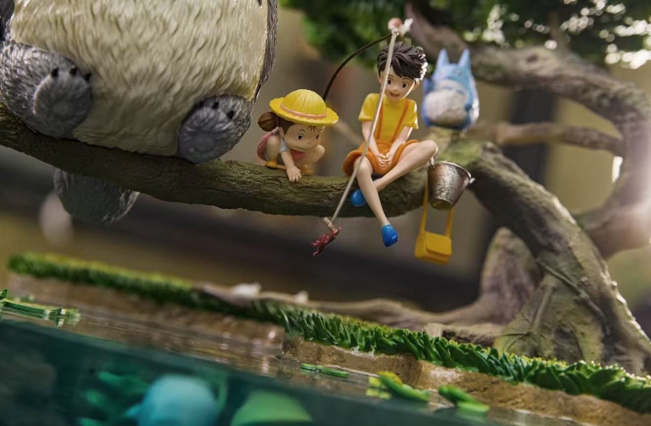 My Neighbor Totoro — fishing Totoro Mei Kusakabe Satsuki Kusakabe (T-one Studio) - 2