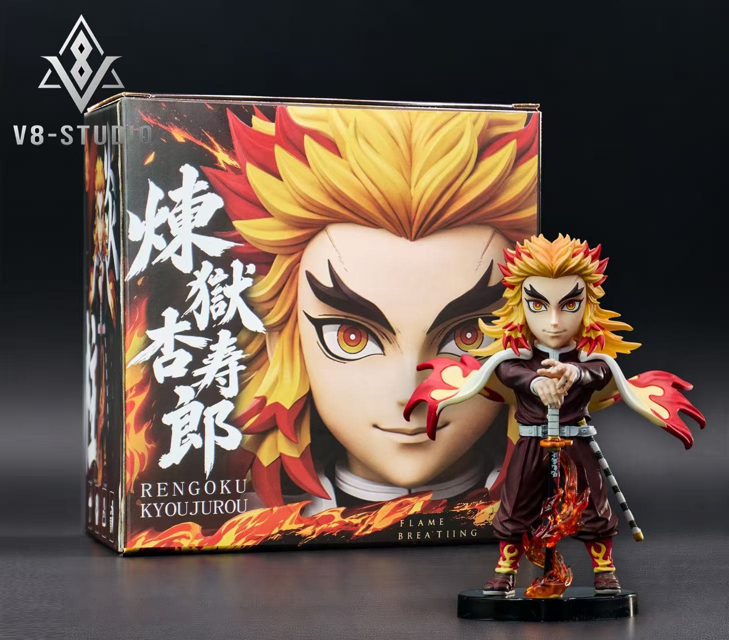 Demon Slayer: Kimetsu no Yaiba / Nine Pillars Series — Kyojuro Rengoku WCF Style (V8 Studio) - 4